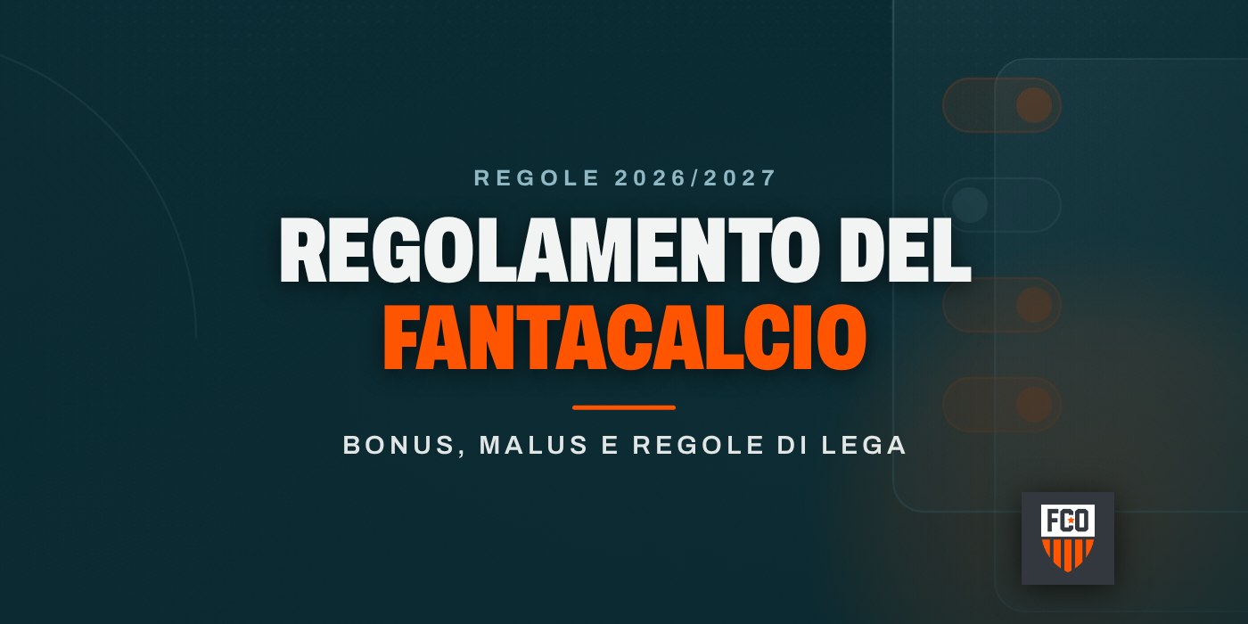 Regolamento del fantacalcio: bonus, malus e regole di lega